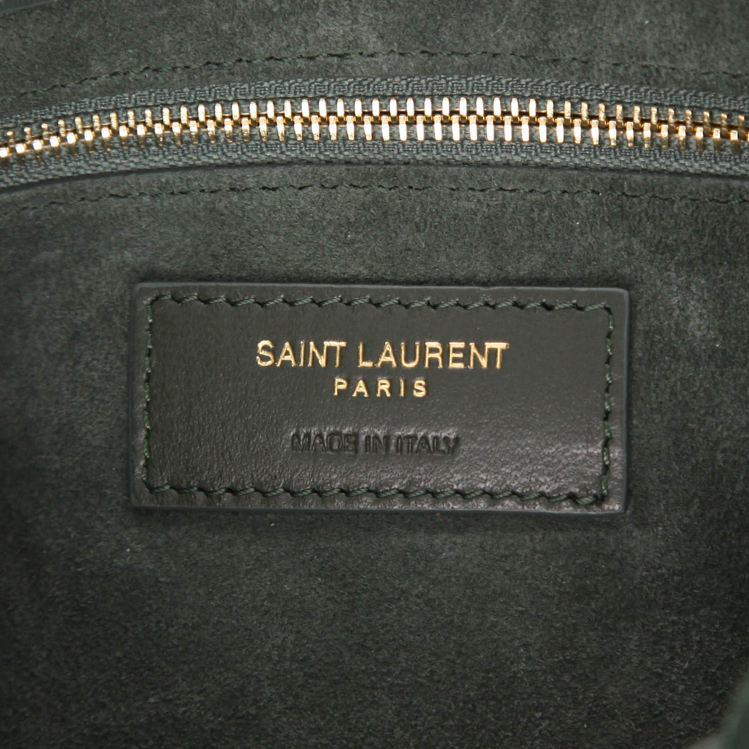 Borsa Saint Laurent  5 à 7 in pelle verde - Detail D2
