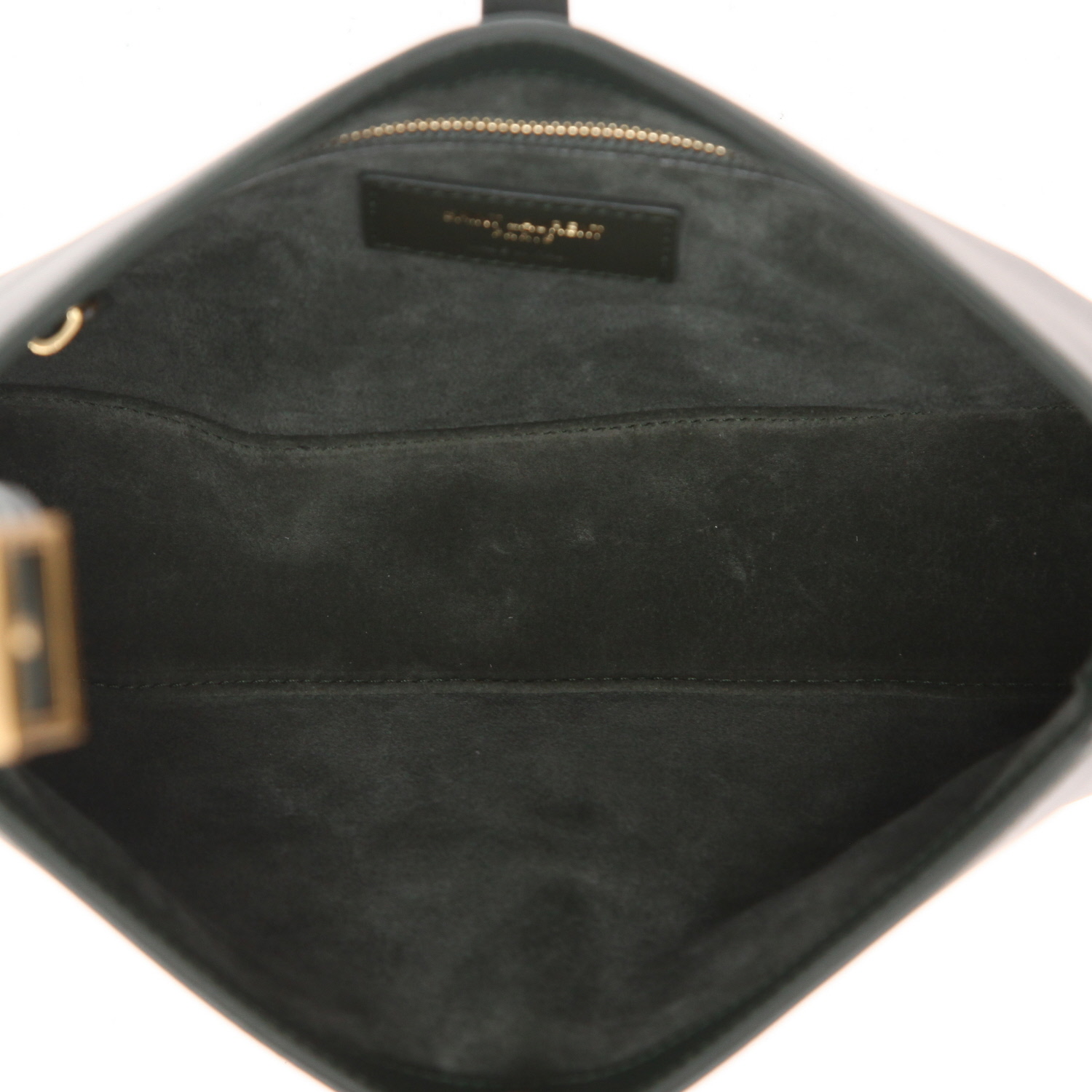 Sac à main Saint Laurent  5 à 7 en cuir vert - Detail D3