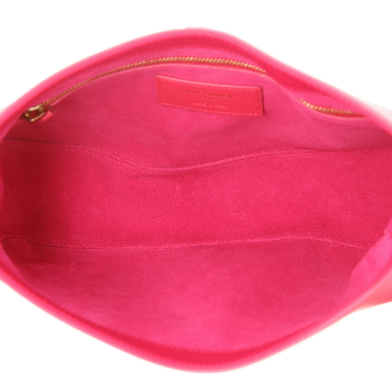 Bolso de mano Saint Laurent  5 à 7 en cuero rosa - Detail D3