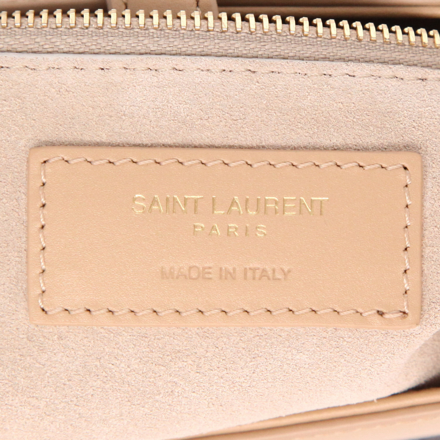 Borsa Saint Laurent  5 à 7 in pelle beige - Detail D2