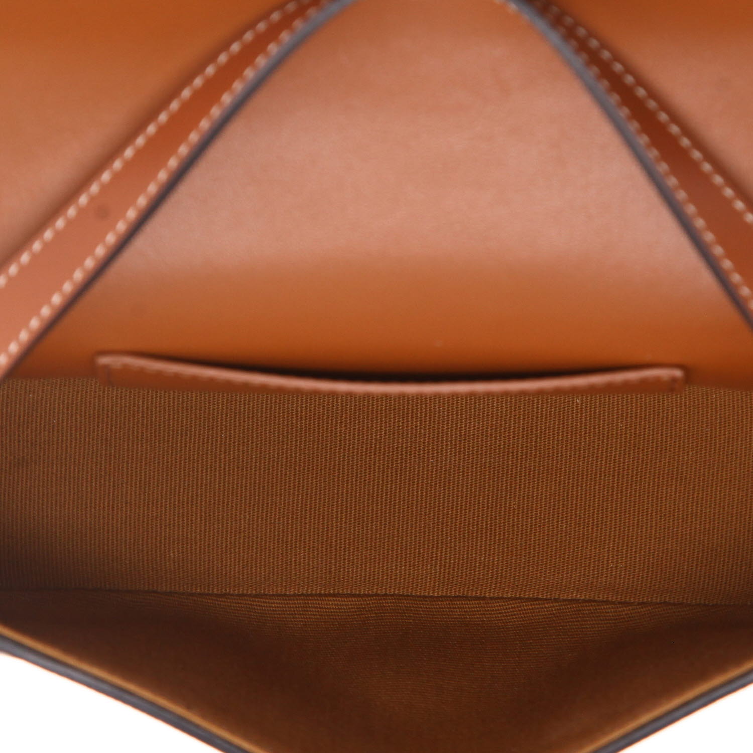 Celine  Tabou medium model  shoulder bag  "Triomphe" canvas  and brown leather - Detail D3
