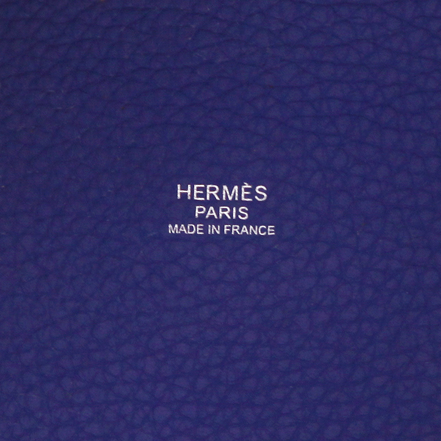 Borsa Hermès  Picotin modello grande  in pelle togo blu - Detail D2