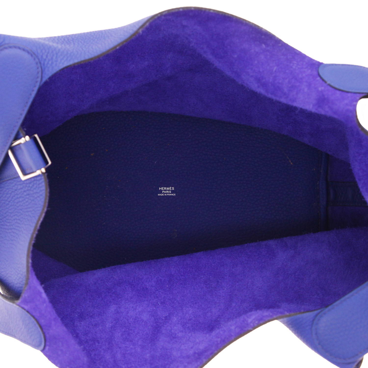 Borsa Hermès  Picotin modello grande  in pelle togo blu - Detail D3