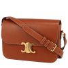 Celine  Triomphe shoulder bag  in brown leather - 00pp thumbnail