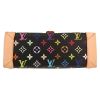 Borsa Louis Vuitton  Eliza in tela monogram cerata multicolore e nera e pelle naturale - Detail D1 thumbnail