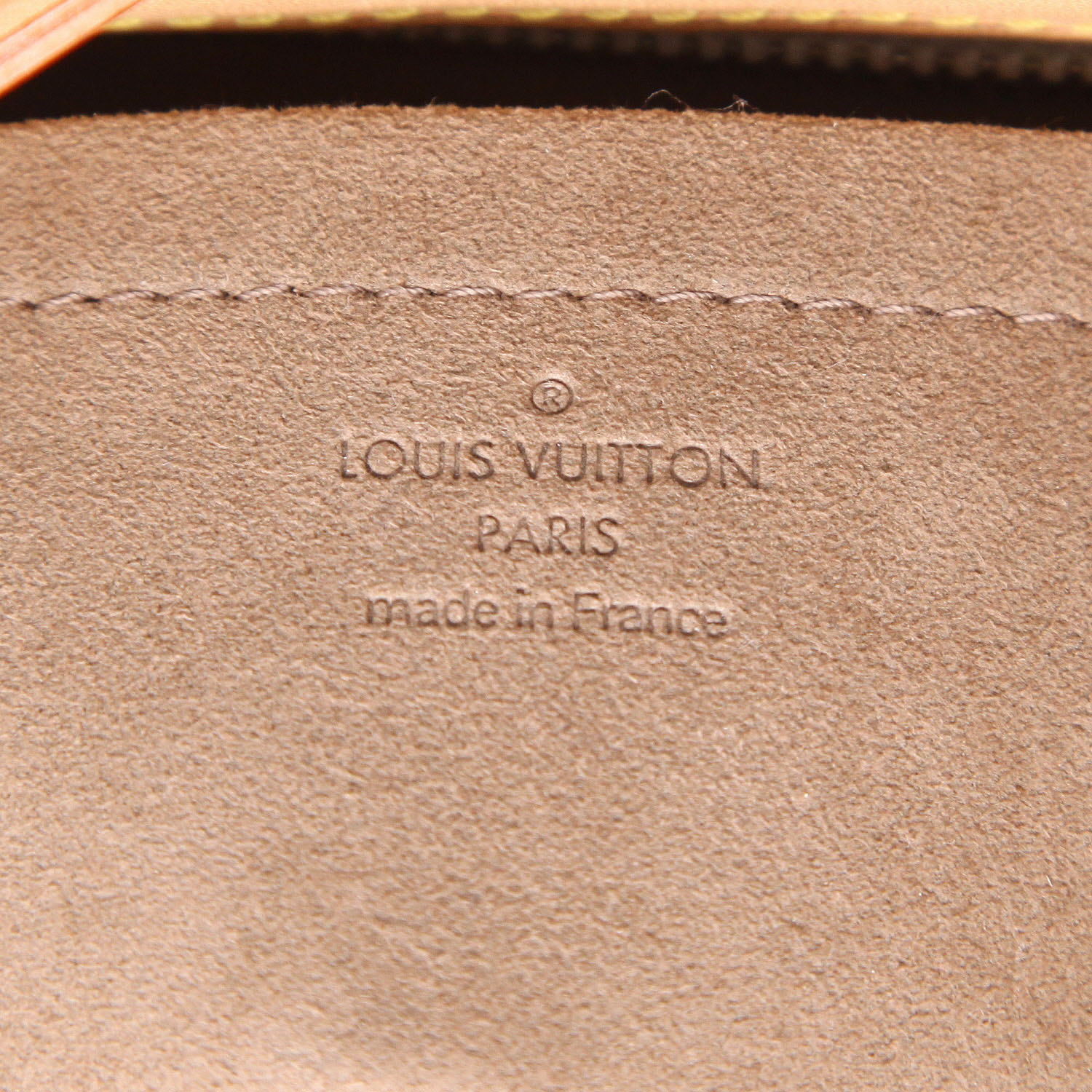 Borsa Louis Vuitton  Eliza in tela monogram cerata multicolore e nera e pelle naturale - Detail D2