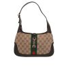 Gucci  Jackie handbag  in beige "sûpreme GG" canvas  and brown leather - 360 thumbnail