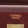 Bolso de mano Hermès  Kelly 32 cm en cuero box color burdeos - Detail D2 thumbnail