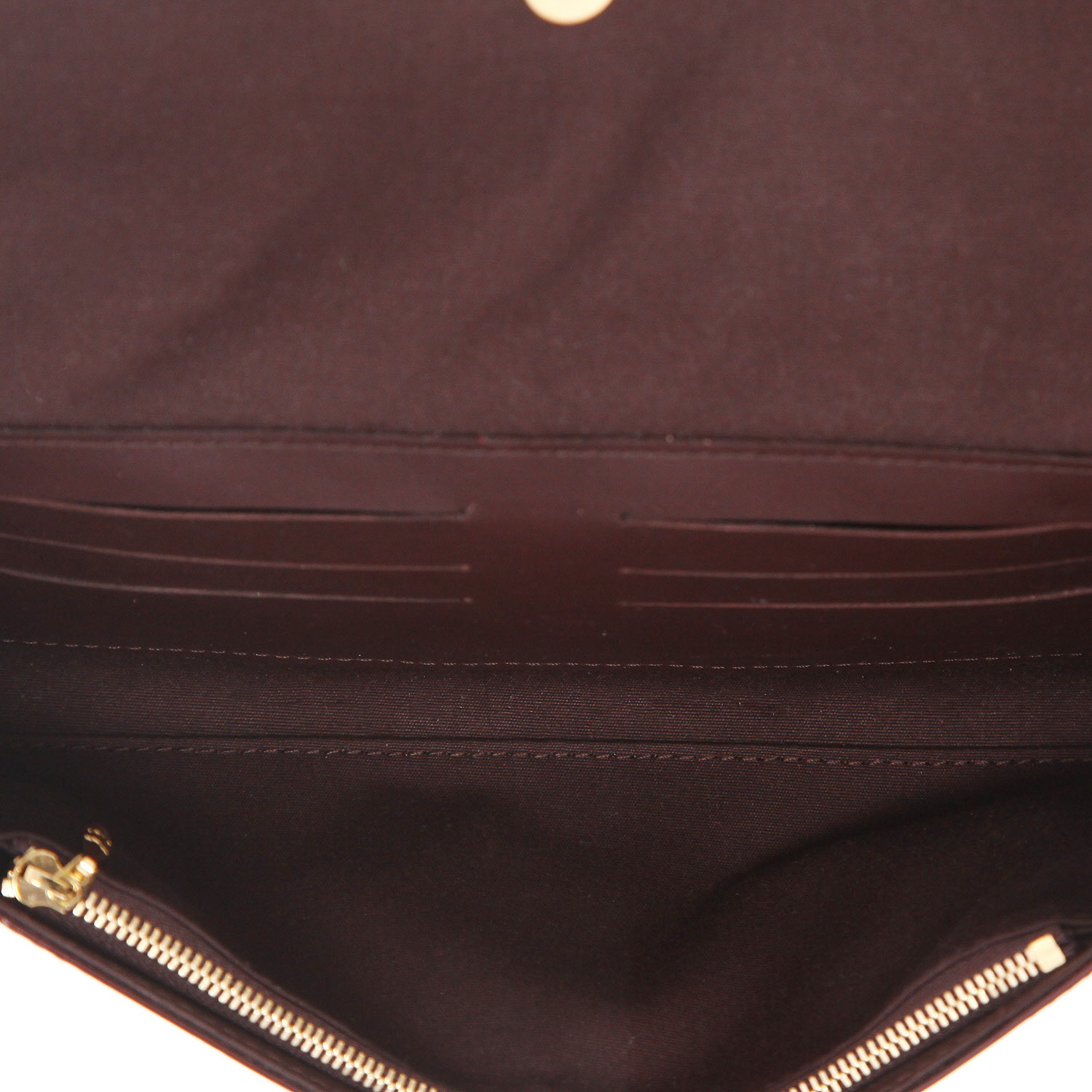 Louis Vuitton  Sunset Boulevard handbag  in burgundy monogram patent leather - Detail D3