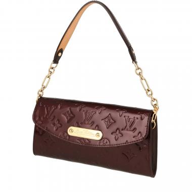 Bolso de mano Louis Vuitton  Sunset Boulevard en charol Monogram color burdeos