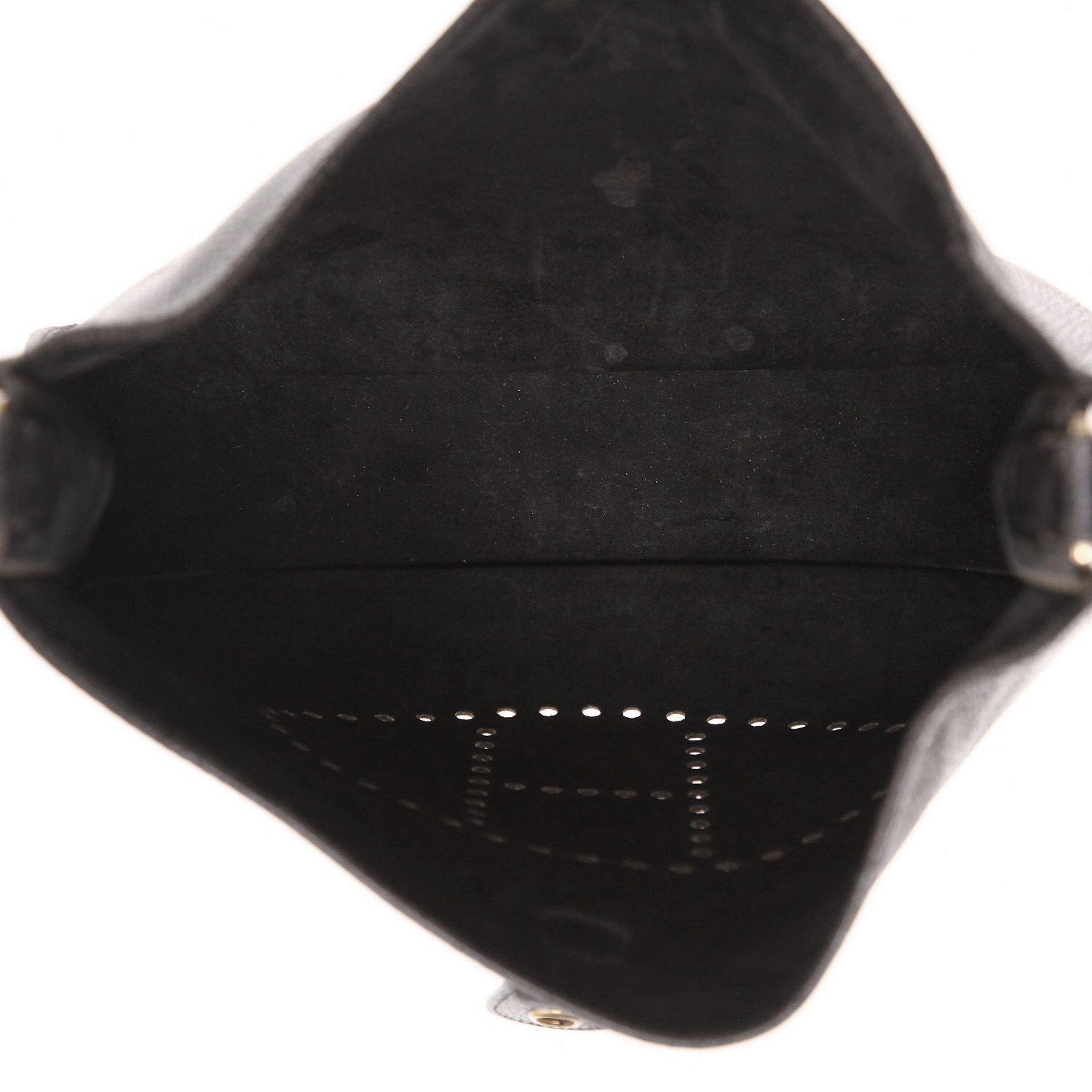 Bolso bandolera Hermès  Evelyne en cuero togo negro - Detail D3