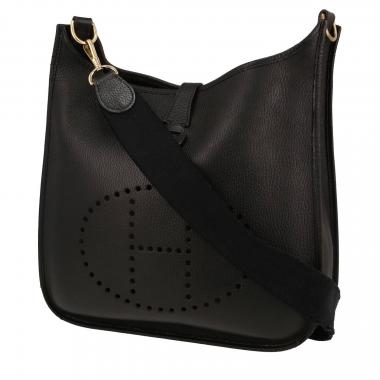 Borsa a tracolla Hermès  Evelyne in pelle togo nera