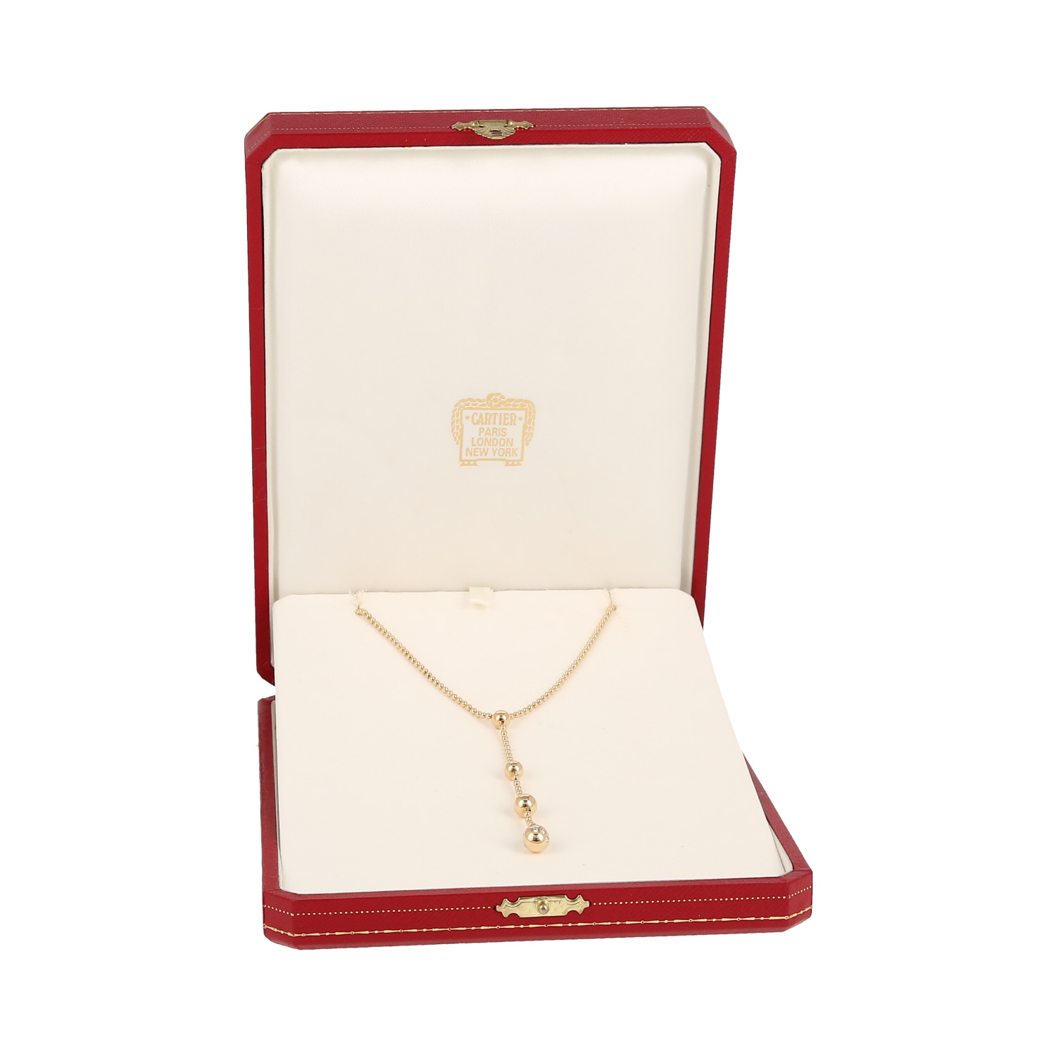 Cartier Perruque necklace in yellow gold and diamonds - Detail D2