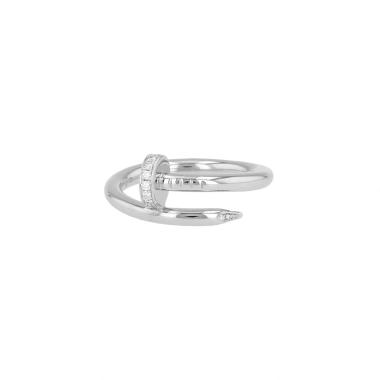 Cartier Juste un clou ring in white gold and diamonds