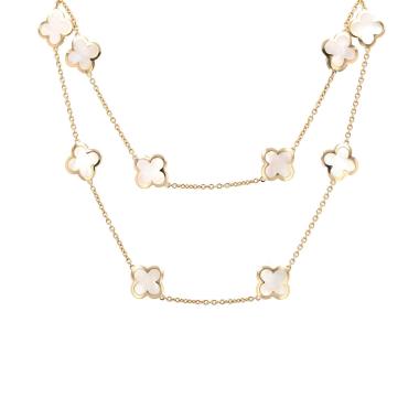Collar Van Cleef 
Arpels Pure Alhambra de oro amarillo y nácar