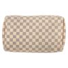 Louis Vuitton  Speedy 30 handbag  in azur damier canvas  and natural leather - Detail D1 thumbnail