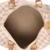 Louis Vuitton  Speedy 30 handbag  in azur damier canvas  and natural leather - Detail D3 thumbnail