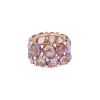 Pomellato Lulu ring in pink gold, amethysts and diamonds - 00pp thumbnail