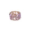Pomellato Lulu ring in pink gold, amethysts and diamonds - 360 thumbnail