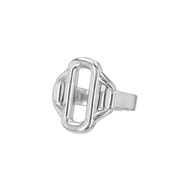 Anello Hermès Attelage in argento