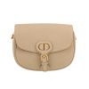 Dior  Bobby medium model  shoulder bag  in beige grained leather - 360 thumbnail