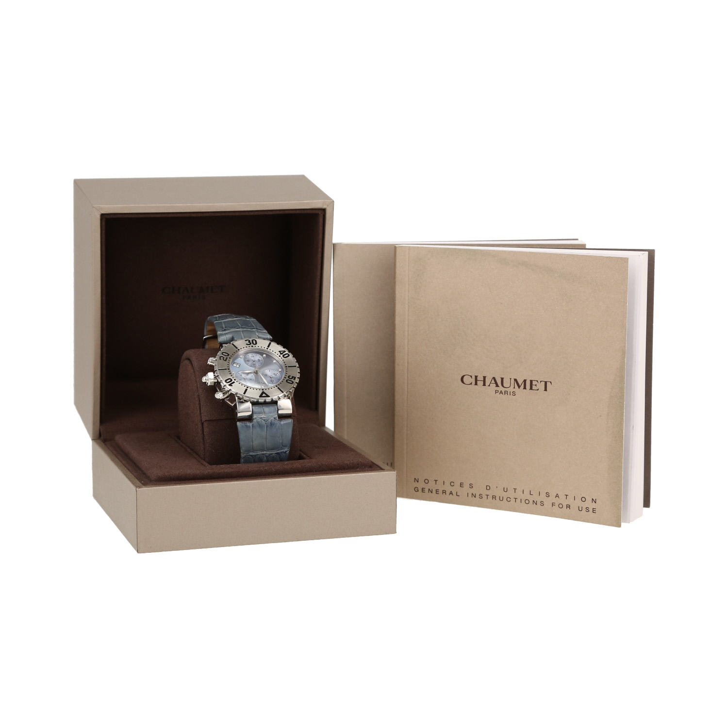 Chaumet Class One Chronograph  in stainless steel Ref: Chaumet - 624  Circa 2010 - Detail D2