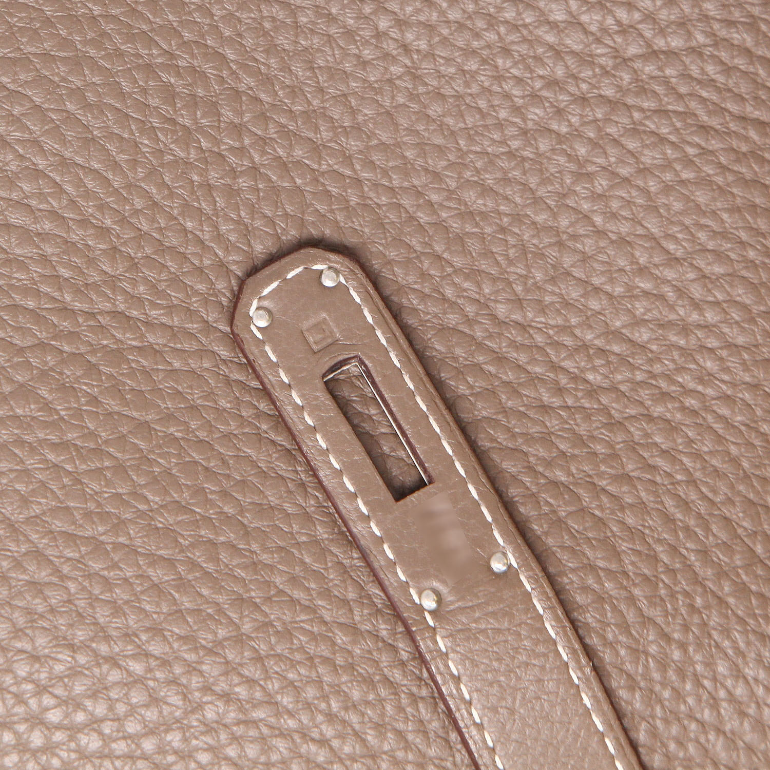 Borsa Hermès  Birkin 40 cm in pelle togo etoupe - Detail D4