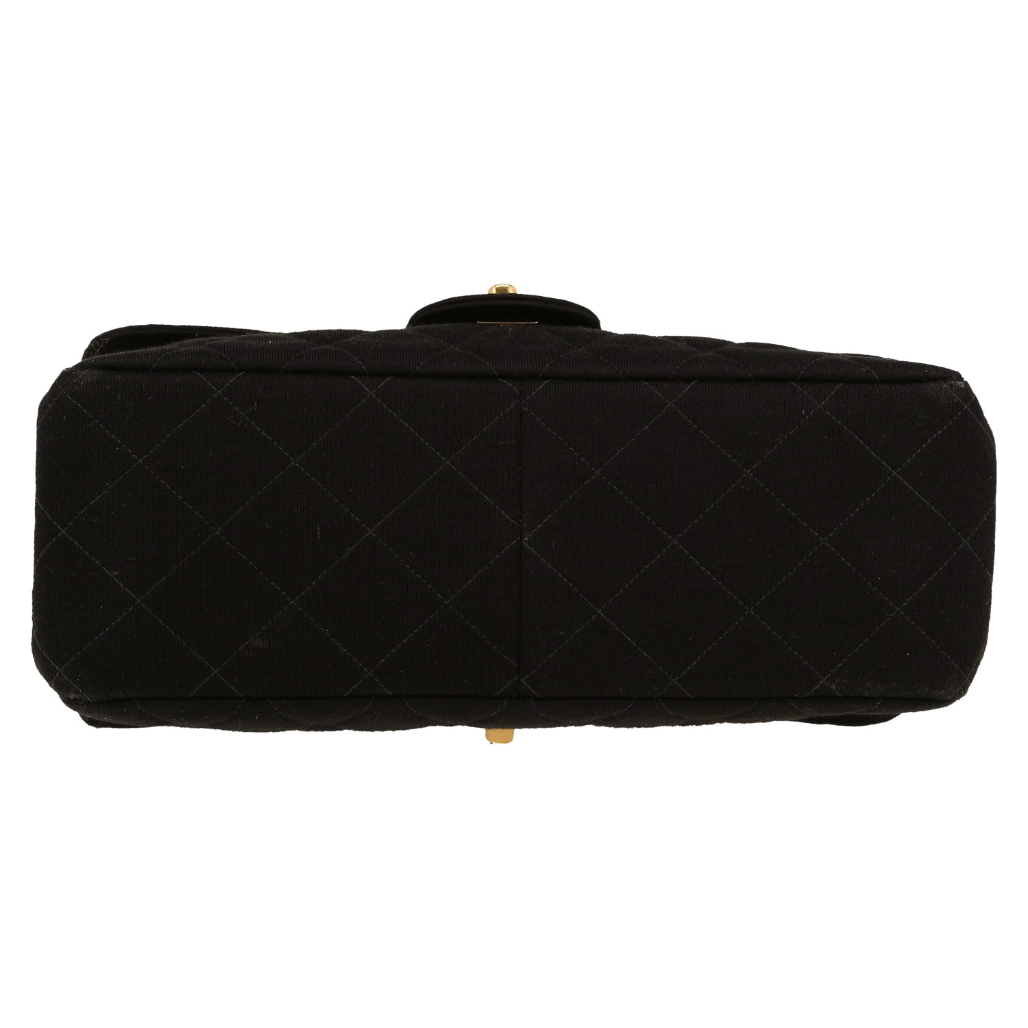 Bolso de mano Chanel  Timeless Classic en jersey acolchado negro - Detail D1