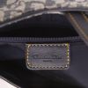 Dior  Saddle handbag  in blue monogram canvas Oblique  and navy blue leather - Detail D2 thumbnail