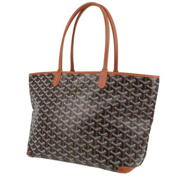 Shopping bag Goyard  Anjou in tela monogram marrone e pelle marrone