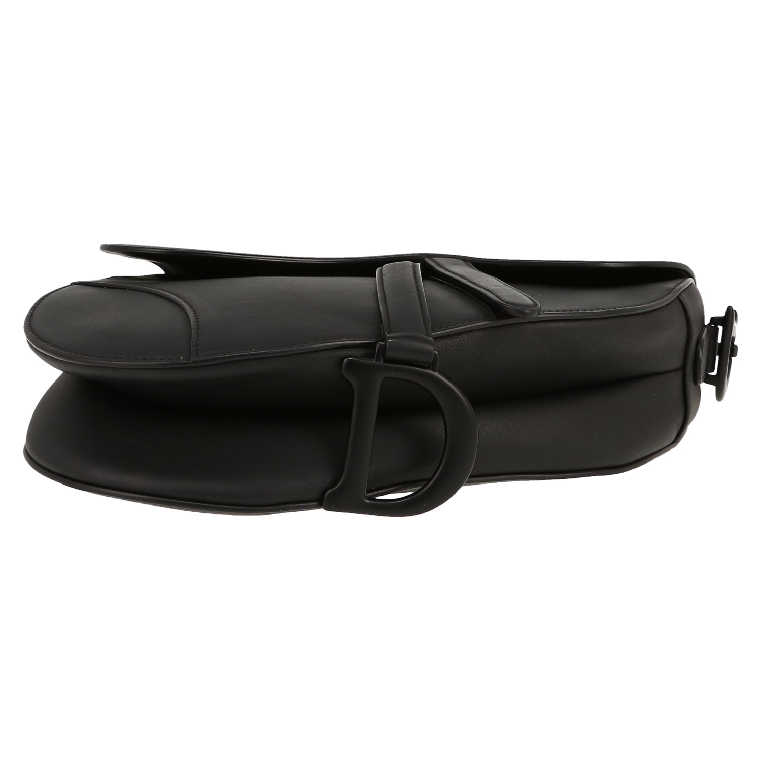 Sac à main Dior  Saddle en cuir noir - Detail D1