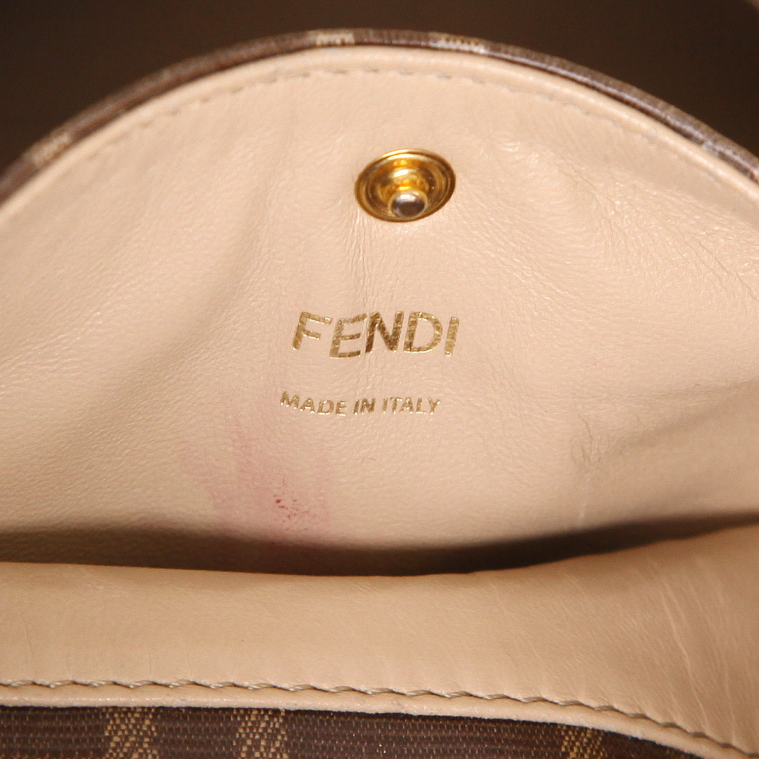 Borsa a tracolla Fendi  Peekaboo X-Lite modello medio  in pelle marrone - Detail D2