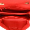 Chanel  Coco Handle handbag  in coral quilted leather - Detail D3 thumbnail
