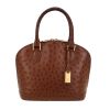 Louis Vuitton  Lochness handbag  in brown ostrich leather - 360 thumbnail
