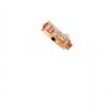 Messika Move Romane earring in pink gold and diamonds - 360 thumbnail