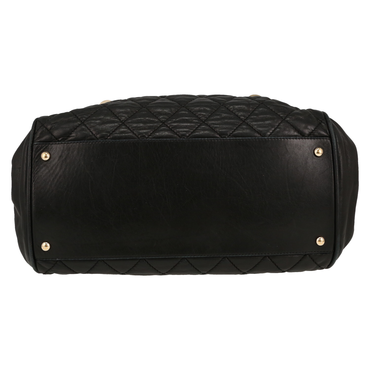 Bolso de mano Chanel   en cuero acolchado negro - Detail D1