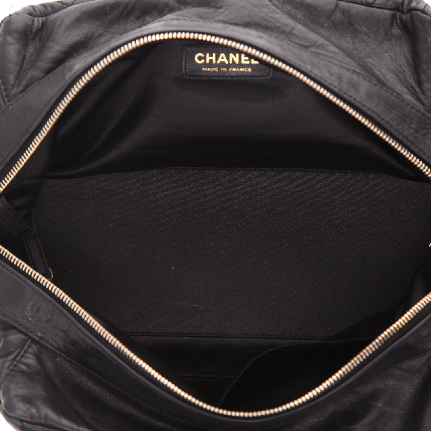 Chanel   handbag  in black quilted leather - Detail D3