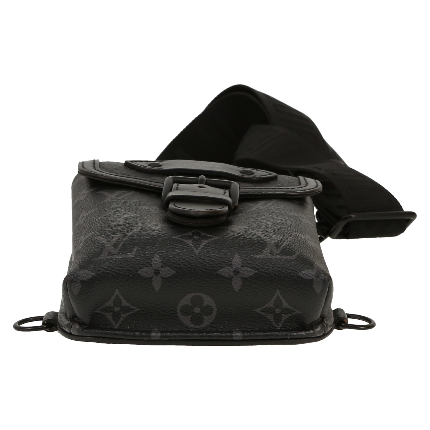 Louis Vuitton   shoulder bag  in grey Graphite monogram canvas  and black leather - Detail D1