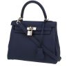 Bolso de mano Hermès  Kelly 25 cm en cuero togo azul - 00pp thumbnail