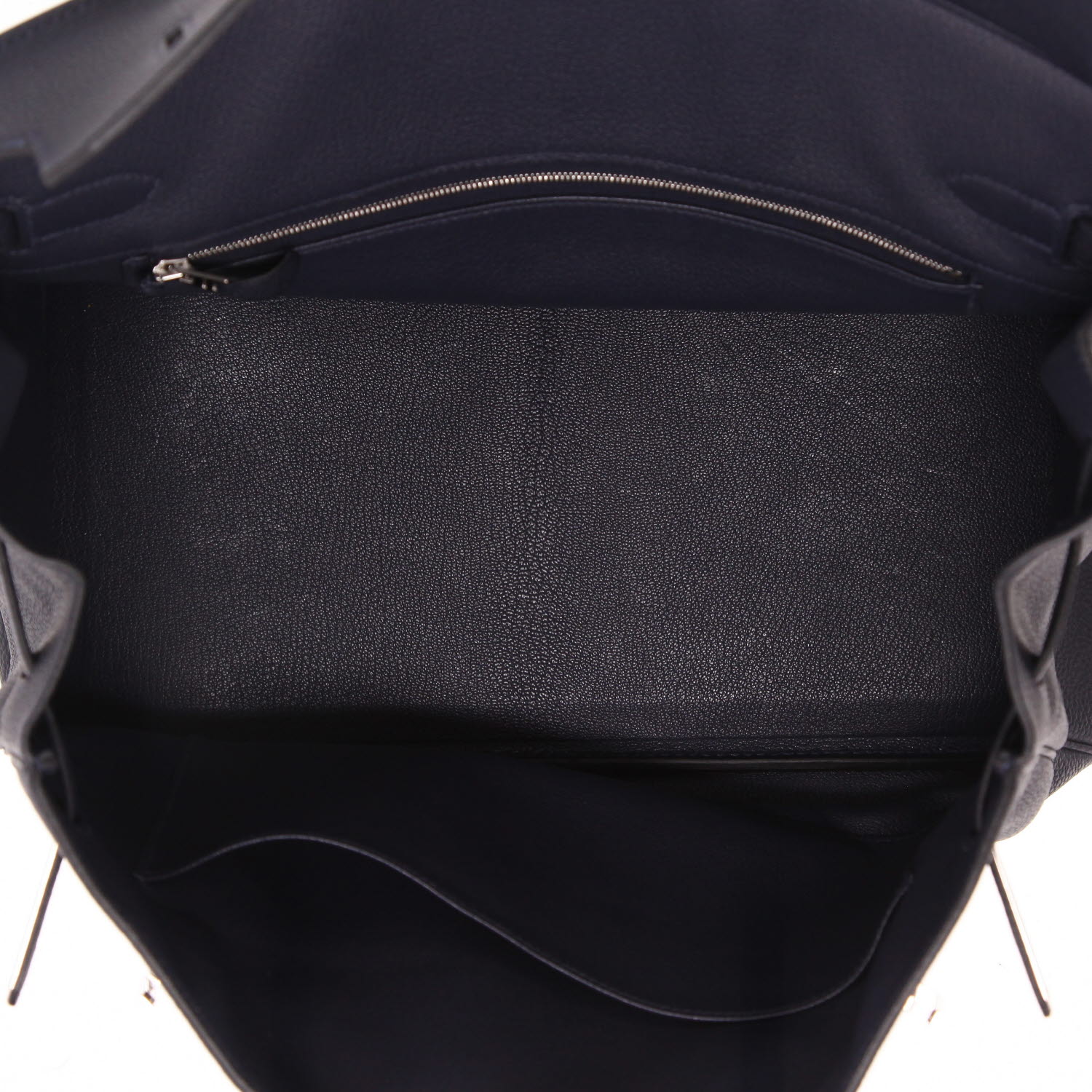 Hermès  Birkin 35 cm handbag  in blue togo leather - Detail D3