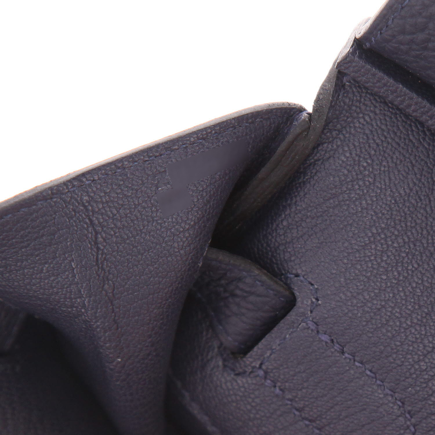 Bolso de mano Hermès  Birkin 35 cm en cuero togo azul - Detail D4