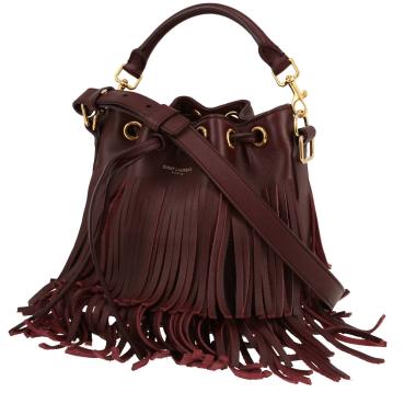 Borsa a tracolla Saint Laurent  Emmanuelle in pelle bordeaux