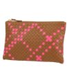 Bottega Veneta   pouch  in brown and pink intrecciato leather - 00pp thumbnail