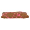 Pochette Bottega Veneta   in pelle intrecciata marrone e rosa - Detail D1 thumbnail