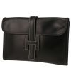 Hermès  Jige pouch  in black box leather - 00pp thumbnail