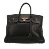 Hermès  Birkin 40 cm handbag  in black Courchevel leather - 360 thumbnail