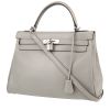 Bolso de mano Hermès  Kelly 32 cm en cuero box gris - 00pp thumbnail