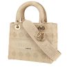 Dior  Lady D-Lite handbag  in beige canvas - 00pp thumbnail