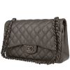 Borsa Chanel  Timeless Jumbo in pelle martellata e trapuntata grigia - 00pp thumbnail