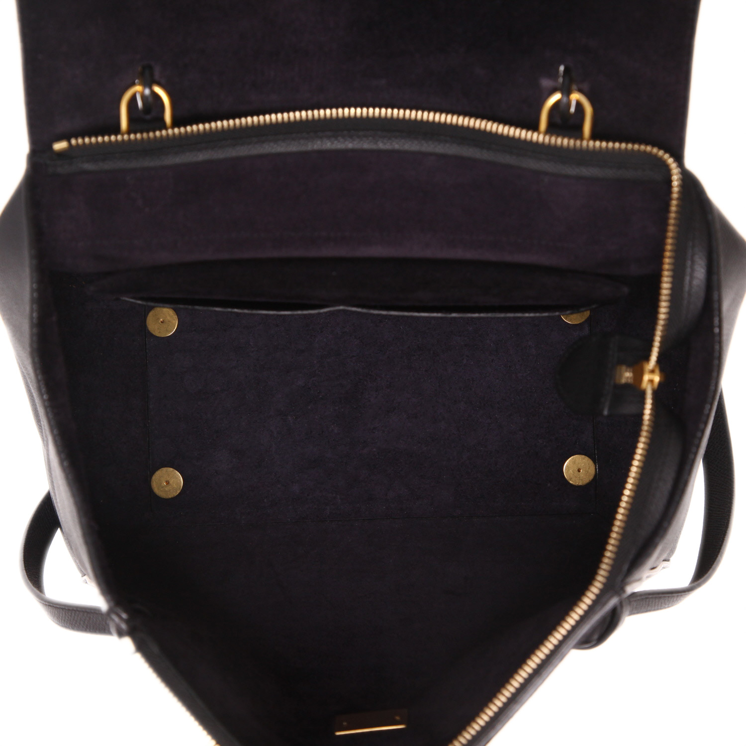 Celine  Belt handbag  in black leather - Detail D3